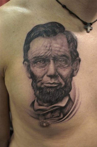 Bili Vegas - Abraham Lincoln Portrait Tattoo